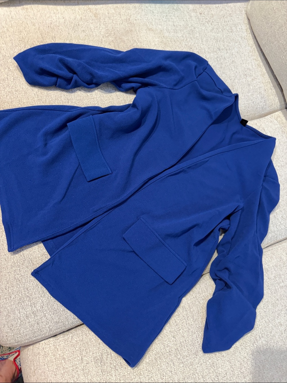 SHEIN Royal Blue Open-Front Blazer Jacket